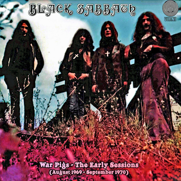 Rare early session Black Sabbath cover art