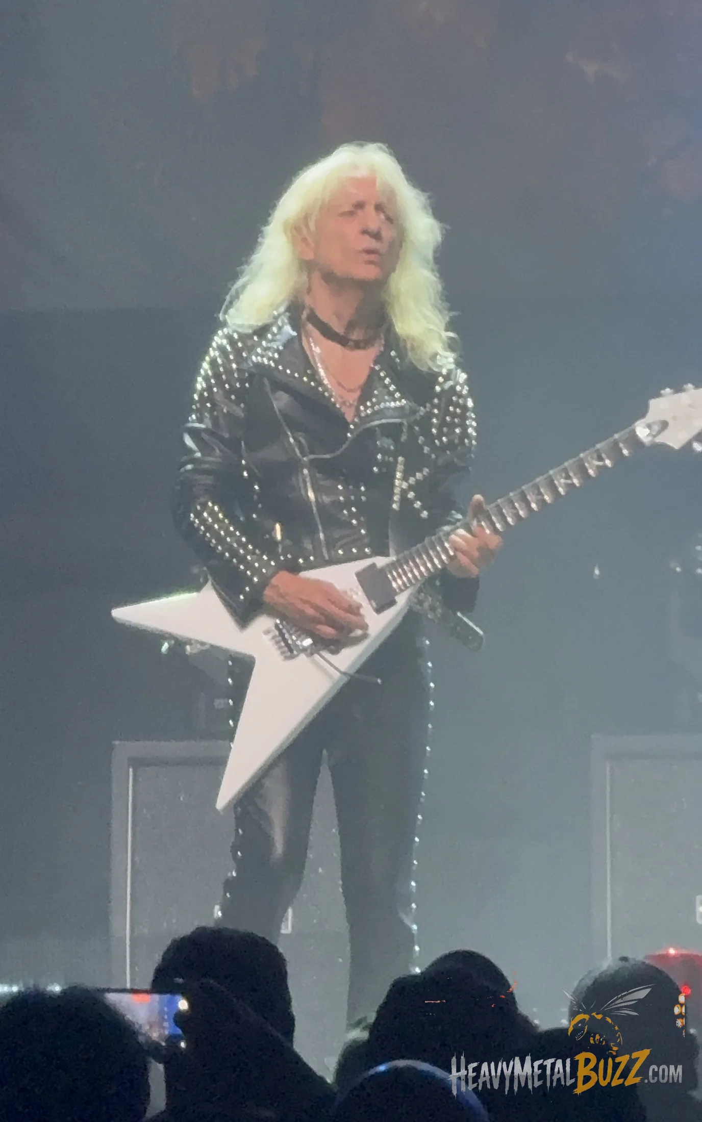K.K. Downing performing live