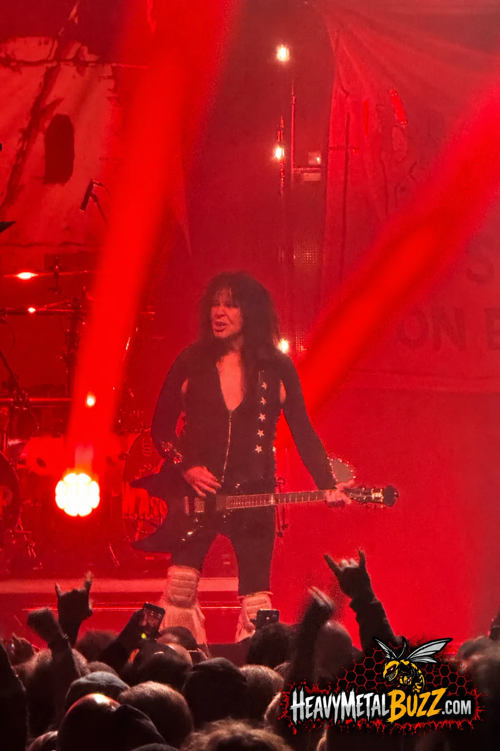 Blackie Lawless performing with W.A.S.P. in Boston